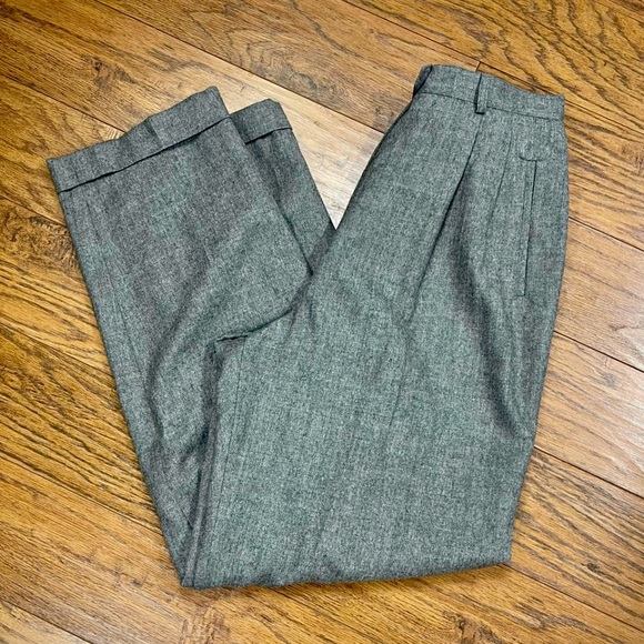 Lauren Ralph Lauren Women’s Gray 100% Worsted Wool Pants, Size 10 - Picture 6 of 6